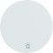 R.1/R.3 Button with imprinted "bell" symbol, glossy white