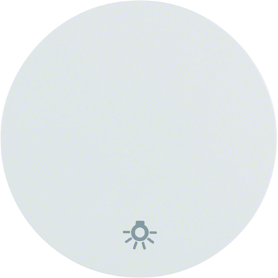 R.1/R.3 Button with "light" symbol imprinted in glossy white