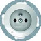 R.1/R.3 Earthed socket with white LED orientation illumination