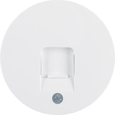 R.1/R.3 Face plate with dust cover, white