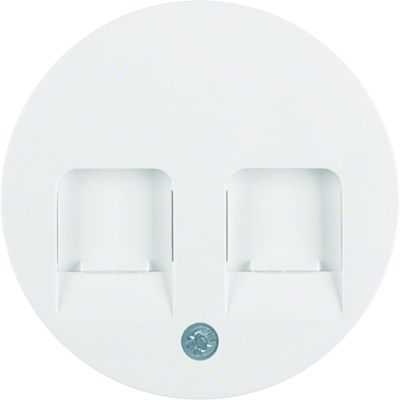 R.1/R.3 Face plate with sliders protecting against dust white