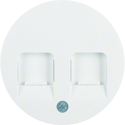 R.1/R.3 Face plate with sliders protecting against dust white