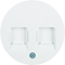 R.1/R.3 Face plate with sliders protecting against dust white