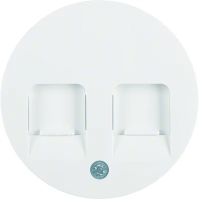 R.1/R.3 Face plate with sliders protecting against dust white