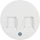 R.1/R.3 Face plate with sliders protecting against dust white