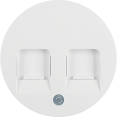 R.1/R.3 Face plate with sliders protecting against dust white