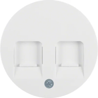 R.1/R.3 Face plate with sliders protecting against dust white