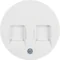 R.1/R.3 Face plate with sliders protecting against dust white