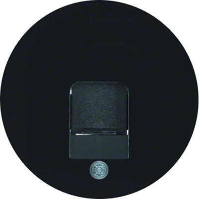 R.1/R.3 Faceplate with anti-dust slide black