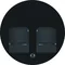 R.1/R.3 Faceplate with anti-dust sliders black