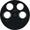 R.1/R.3 Front plate for 4-output antenna socket, glossy black