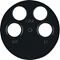 R.1/R.3 Front plate for 4-output antenna socket, glossy black