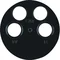 R.1/R.3 Front plate for 4-output antenna socket, glossy black