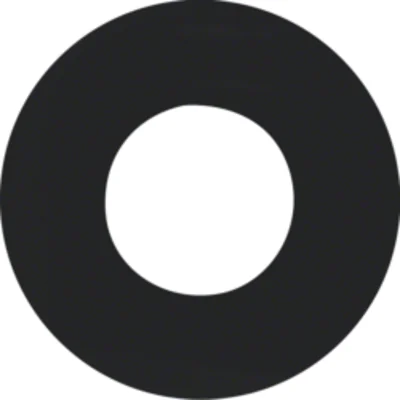 R.1/R.3 Front plate for E10 switch and light indicator black