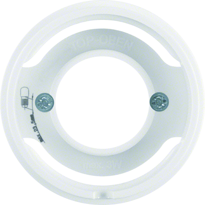 R.1/R.3 Front plate for E14 light indicator white