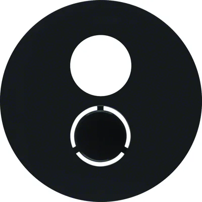R.1/R.3 Front plate for loudspeaker socket black