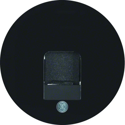 R.1/R.3 Frontplatte mit Staubschutzschieber schwarz