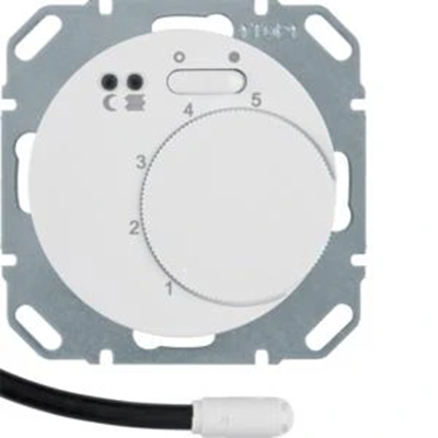 R.1/R.3 Fußbodentemperaturregler mit Schließerkontakt, weiß glänzend