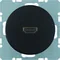 R.1/R.3 HDMI socket black gloss