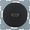 R.1/R.3 HDMI socket black gloss