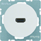 R.1/R.3 HDMI socket with 90° connection, glossy white