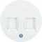 R.1/R.3 Placa frontal con solapas protectoras contra el polvo, blanco