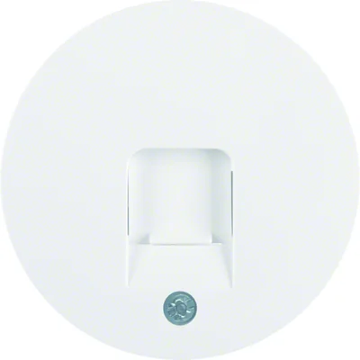 R.1/R.3 Placa frontal con válvula de protección contra el polvo, blanca
