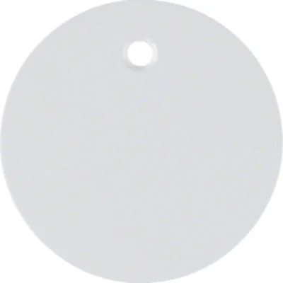 R.1/R.3 Plaque frontale pour le connecteur de tirage, blanc brillant