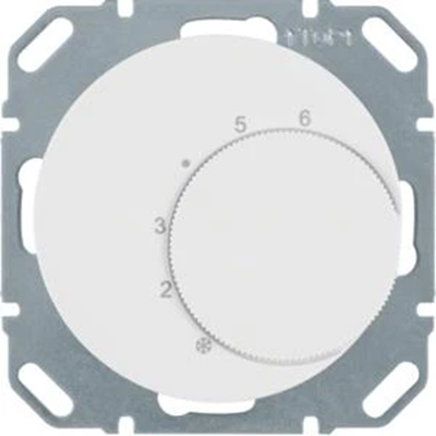 R.1/R.3 Régulateur de température ambiante avec contact inverseur, blanc brillant