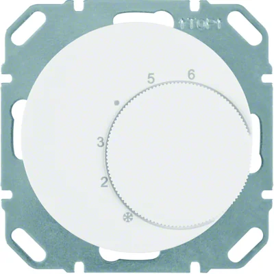 R.1/R.3 Room temperature controller with changeover contact, glossy white
