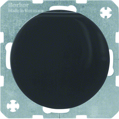 R.1/R.3 SCHUKO socket with glossy black cover
