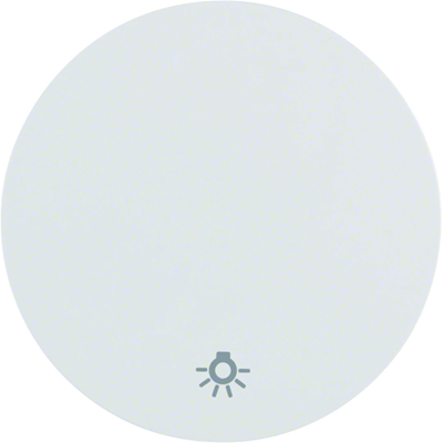 R.1/R.3 Taster mit „Licht“-Symbol in glänzendem Weiß bedruckt