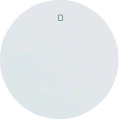 R.1/R.3 Tasto con stampa "0", bianco lucido