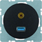 R.1/R.3 USB socket/3.5mm jack black gloss