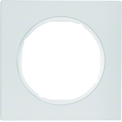 R.3 1-gang aluminum/white frame