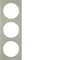 R.3 3-dílný rám z nerezové oceli/bílý