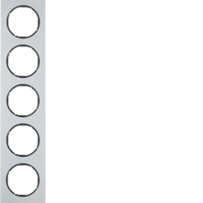 R.3 5-fach Aluminium/schwarzer Rahmen