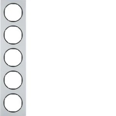 R.3 5-fach Aluminium/schwarzer Rahmen