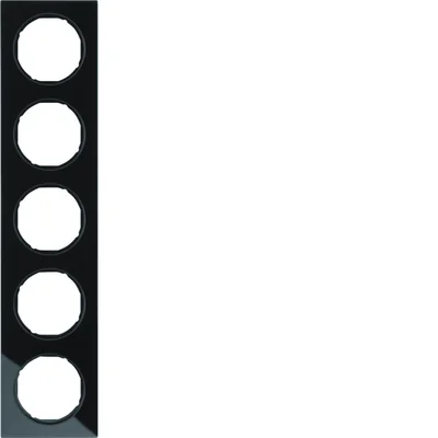 R.3 5-fold black glass frame