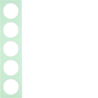 R.3 5-fold white glass frame