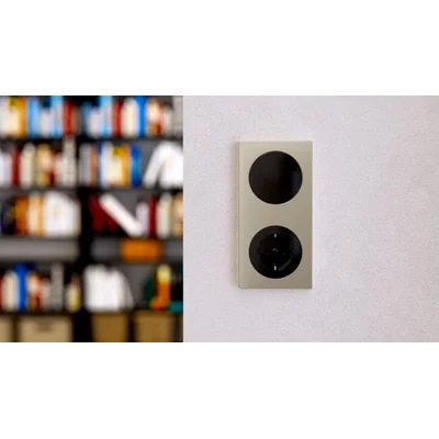 R.3 Cadre 4 postes acier inoxydable/blanc