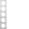 R.3 Cornice in alluminio/bianco a 5 posti