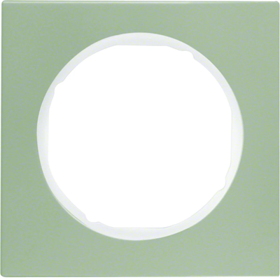 R.3 Marco 1 elemento acero inoxidable/blanco