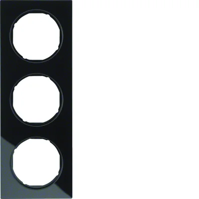 R.3 Triple black glass frame