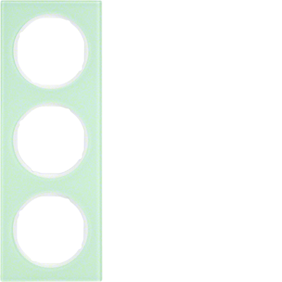 R.3 Triple white glass frame