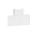 Raccord en T DLP 32 x 12,5 blanc