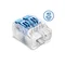 Raccord rapide à levier SCL2 transparent/bleu (boîte = 40 pièces)