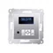 Radio digitale con display (modulo) argento (metallizzato)