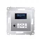 Radio digitale con display (modulo) argento (metallizzato)
