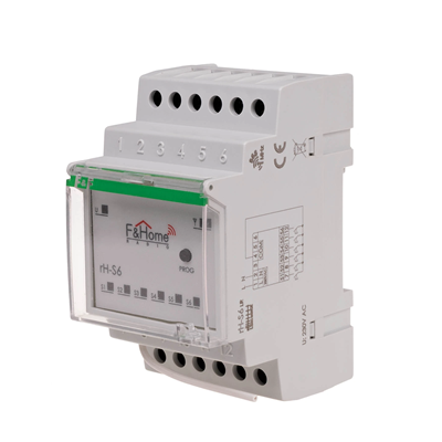 Radio module 6 inputs for DIN rail - Long Range